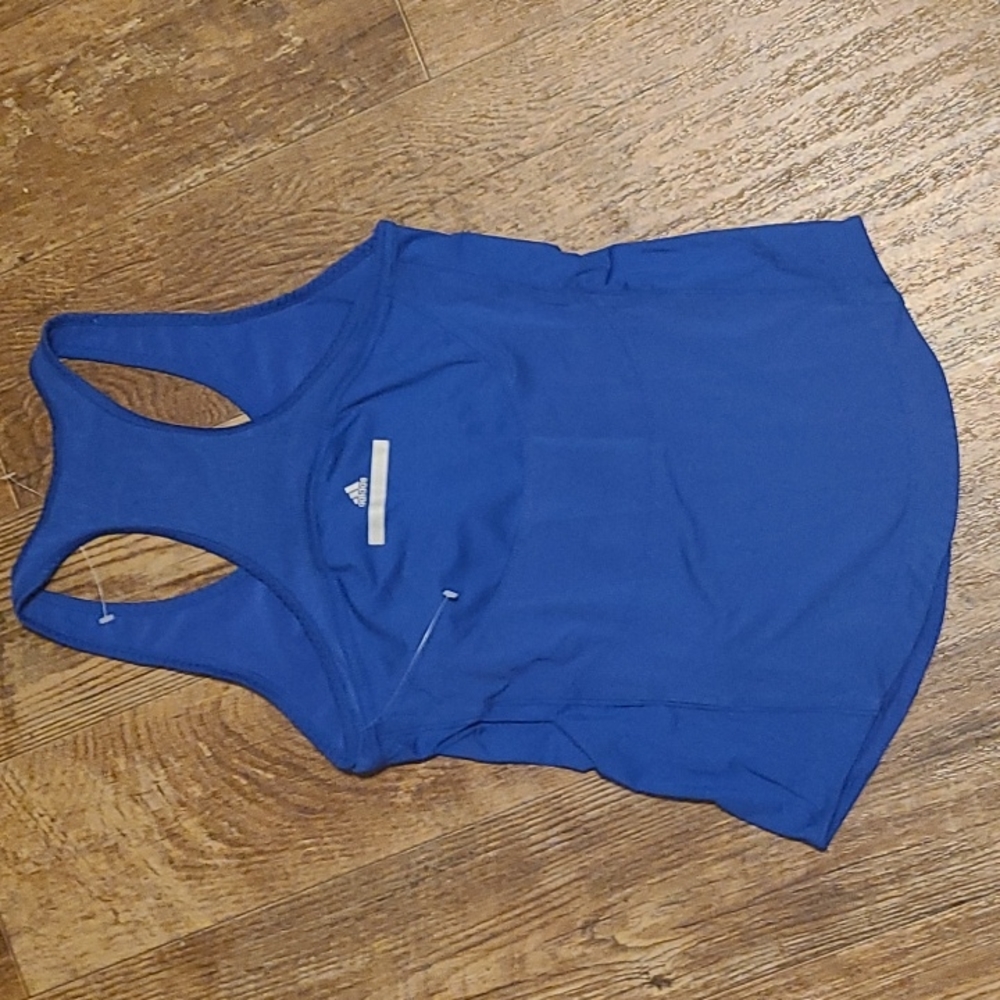 Stella McCartney Blue Racerback Compression Tank - Picture 4 of 4